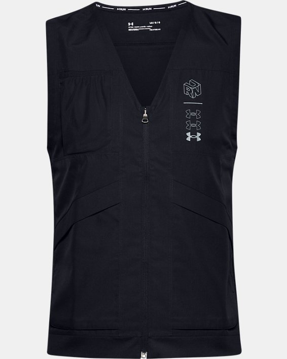 Men's UA Run Anywhere Vest, Black, pdpMainDesktop image number 4